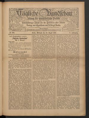 Tägliche Rundschau vom 22.08.1888