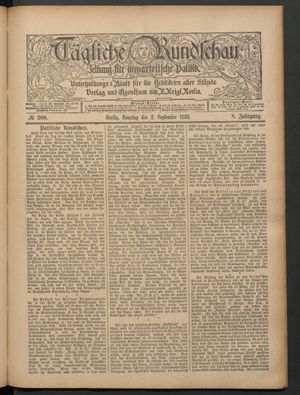 Tägliche Rundschau vom 02.09.1888