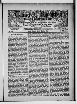 Tägliche Rundschau vom 07.10.1888