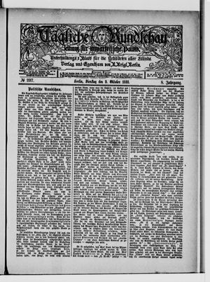 Tägliche Rundschau vom 09.10.1888
