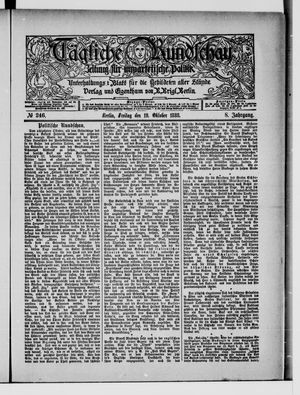 Tägliche Rundschau vom 19.10.1888