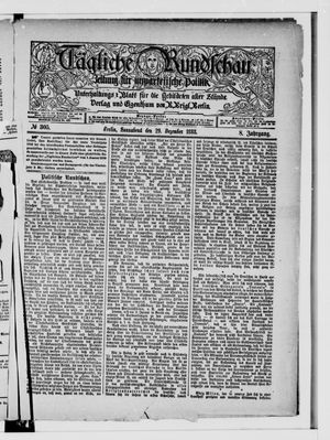 Tägliche Rundschau vom 29.12.1888