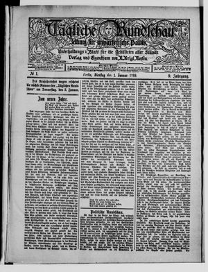 Tägliche Rundschau vom 01.01.1889