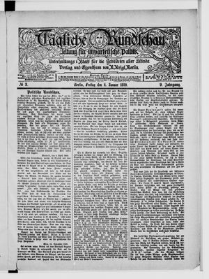 Tägliche Rundschau on Jan 4, 1889