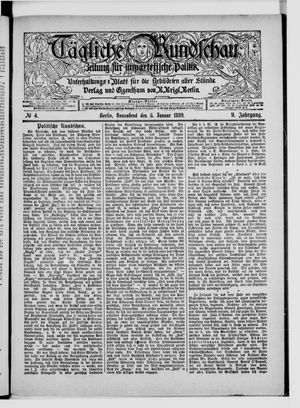 Tägliche Rundschau on Jan 5, 1889