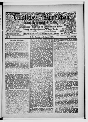 Tägliche Rundschau vom 08.01.1889