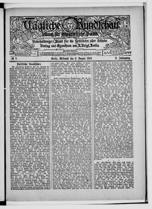 Tägliche Rundschau on Jan 9, 1889