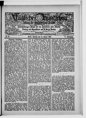 Tägliche Rundschau on Jan 13, 1889