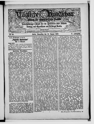Tägliche Rundschau vom 24.01.1889