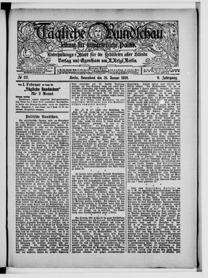 Tägliche Rundschau vom 26.01.1889