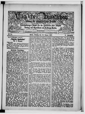 Tägliche Rundschau vom 29.01.1889