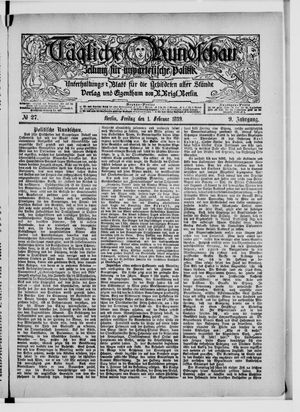 Tägliche Rundschau on Feb 1, 1889