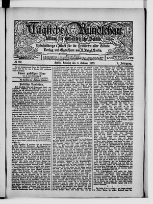 Tägliche Rundschau on Feb 3, 1889