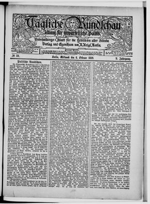 Tägliche Rundschau vom 06.02.1889