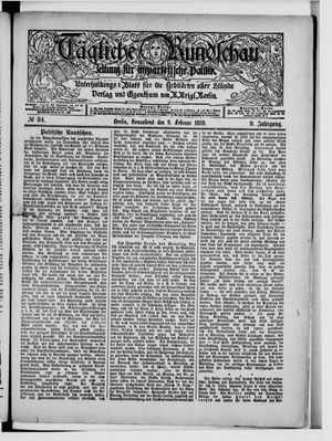 Tägliche Rundschau vom 09.02.1889