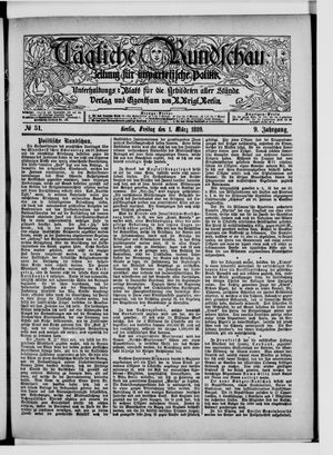 Tägliche Rundschau vom 01.03.1889