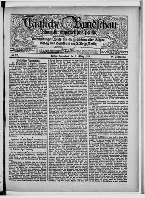 Tägliche Rundschau vom 02.03.1889