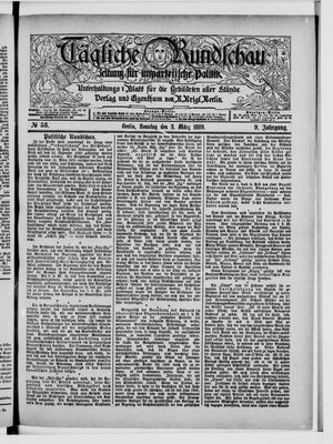 Tägliche Rundschau on Mar 3, 1889