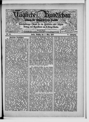 Tägliche Rundschau vom 05.03.1889