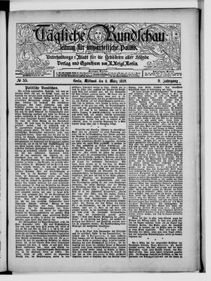 Tägliche Rundschau vom 06.03.1889