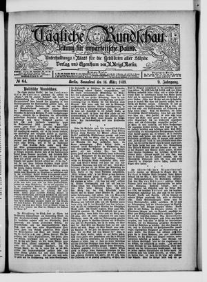 Tägliche Rundschau vom 16.03.1889
