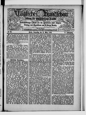 Tägliche Rundschau on Mar 21, 1889