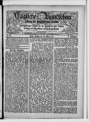Tägliche Rundschau on Mar 24, 1889