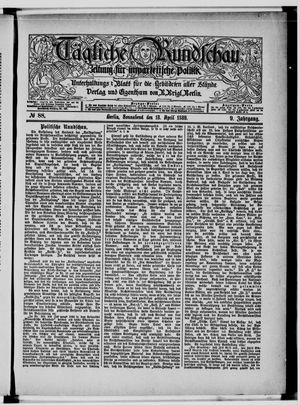 Tägliche Rundschau vom 13.04.1889