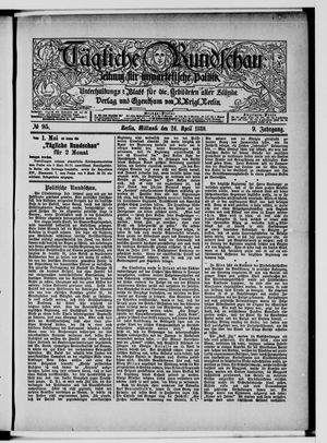 Tägliche Rundschau on Apr 24, 1889