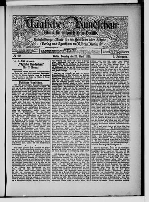 Tägliche Rundschau vom 28.04.1889