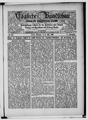 Tägliche Rundschau vom 15.05.1889