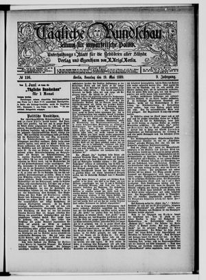 Tägliche Rundschau vom 19.05.1889