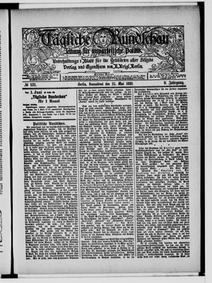 Tägliche Rundschau vom 25.05.1889