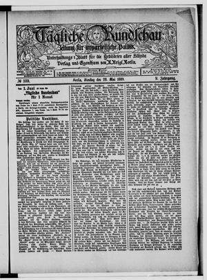 Tägliche Rundschau vom 28.05.1889