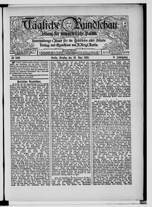 Tägliche Rundschau vom 18.06.1889