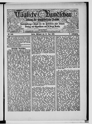 Tägliche Rundschau vom 19.06.1889