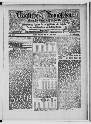 Tägliche Rundschau vom 30.06.1889