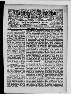 Tägliche Rundschau on Jul 2, 1889