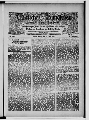 Tägliche Rundschau vom 19.07.1889