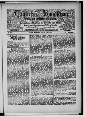 Tägliche Rundschau vom 20.07.1889