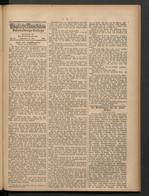 Tägliche Rundschau on Jul 25, 1889