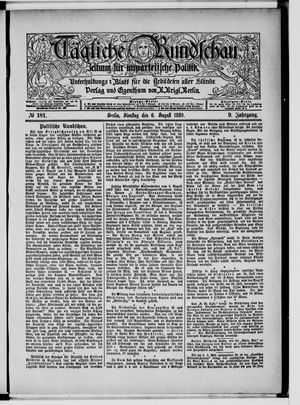Tägliche Rundschau vom 06.08.1889