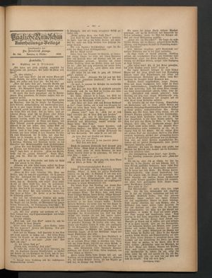 Tägliche Rundschau vom 06.10.1889