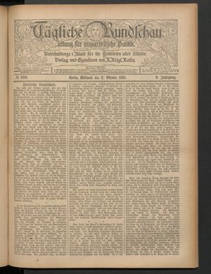 Tägliche Rundschau vom 09.10.1889