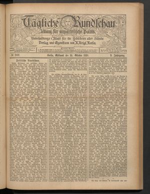 Tägliche Rundschau vom 16.10.1889