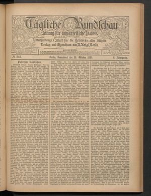 Tägliche Rundschau vom 19.10.1889