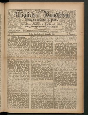 Tägliche Rundschau vom 02.11.1889