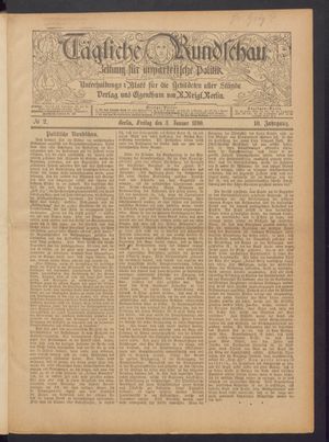 Tägliche Rundschau on Jan 3, 1890
