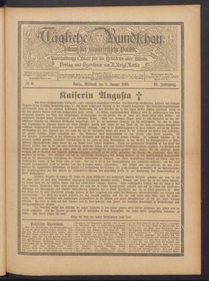 Tägliche Rundschau vom 08.01.1890