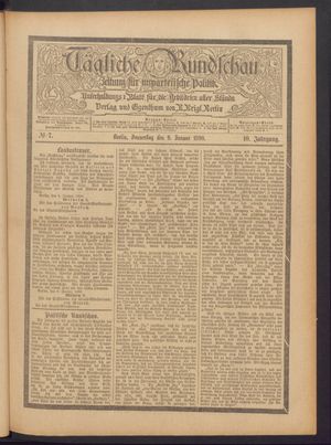 Tägliche Rundschau vom 09.01.1890